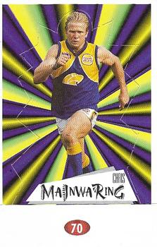 1997 Select AFL Stickers - Stand Ups #70 Chris Mainwaring Front